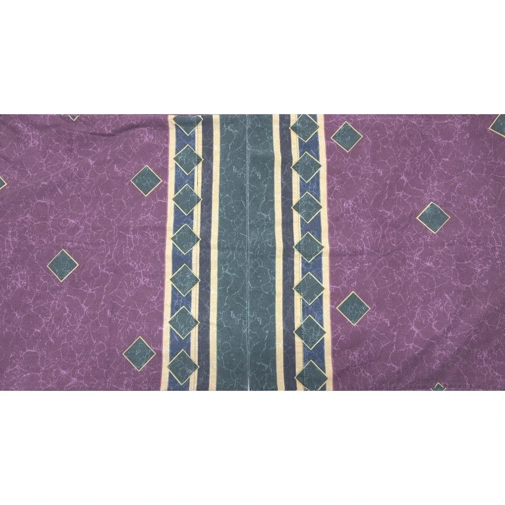 Springmaid Amalfi Pillowcase Set KING Burgundy Vtg‎ 90s Jewel Tone Marbled Rare